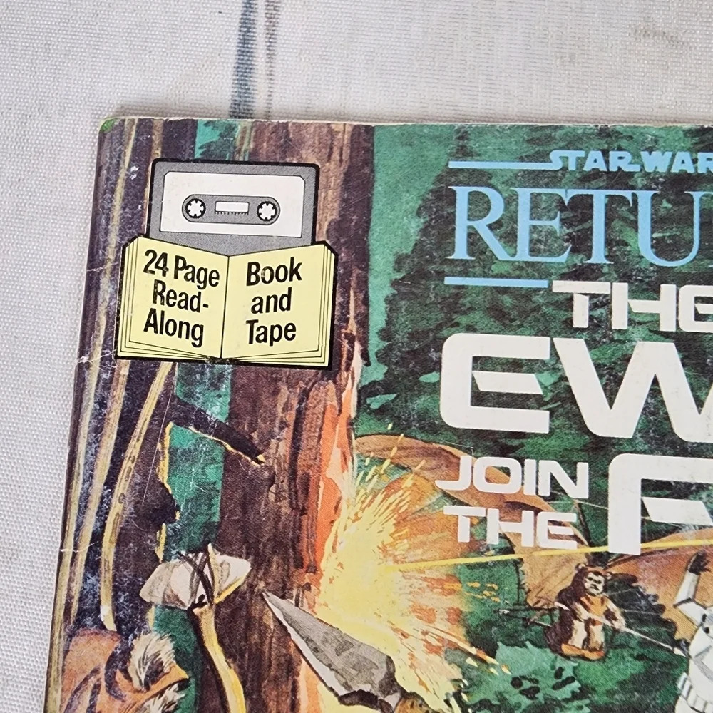 1983 Star Wars  Return of the Jedi The Ewoks Join The Fight Softcover Book - Picture 6 of 13